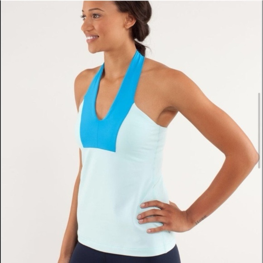 Blue Lululemon Halter Top